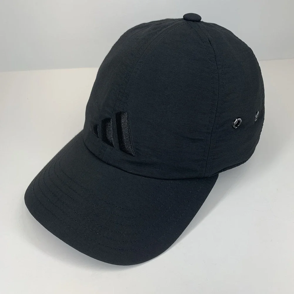 Adidas Women's Black Hat Aeroready Adjustable Strap Relaxed Running Baseball Cap